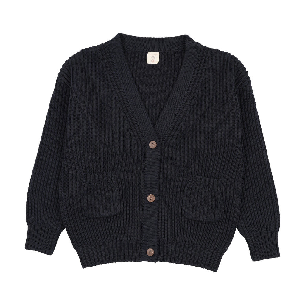 Lil Legs Grandpa Cardigan - Navy