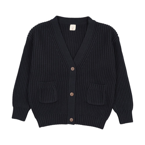 Lil Legs Grandpa Cardigan - Navy