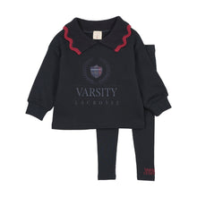 Load image into Gallery viewer, Lil Legs Fan Club Girls Sweatshirt Set - Navy/Navy