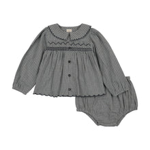 Load image into Gallery viewer, Lil Legs Plaid Edition Girls Toddler Set - Dried Blue Plaid