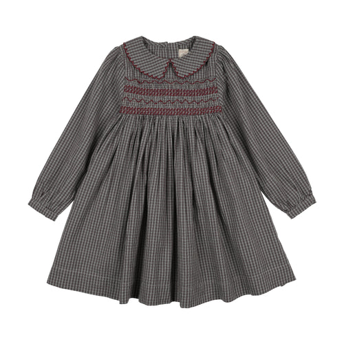 Lil Legs Plaid Edition Dress - Soft Grey Plaid
