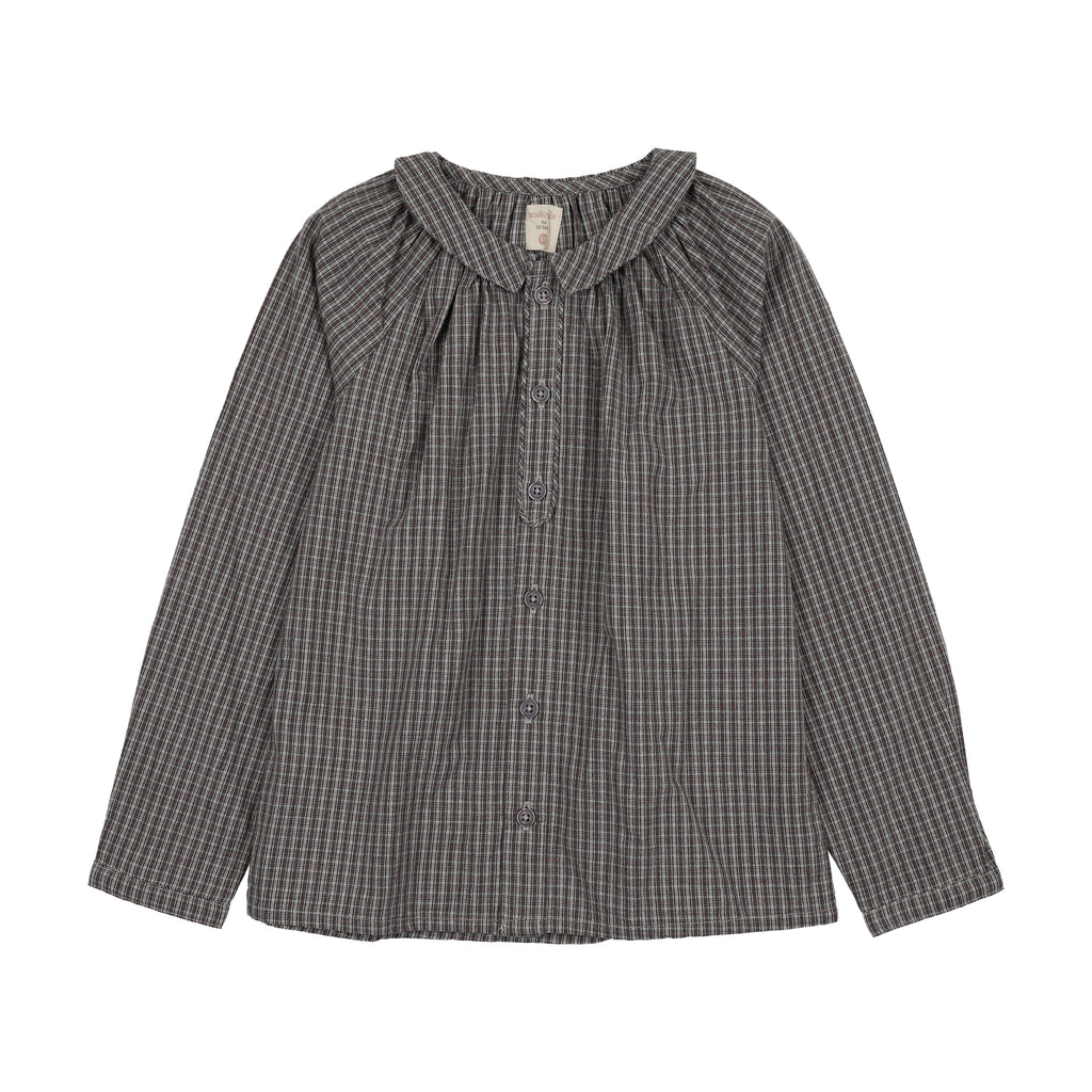 Lil Legs Plaid Edition Toddler Boys Shirt - Soft Grey Plaid