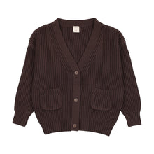 Load image into Gallery viewer, Lil Legs Grandpa Cardigan - Chocolate Brown