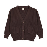 Lil Legs Grandpa Cardigan - Chocolate Brown