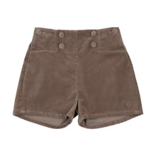 Load image into Gallery viewer, Lil Legs Velvet Shorts - Misty Oat