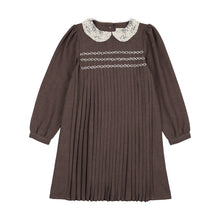 Load image into Gallery viewer, Lil Legs Pleated Dress - Misty Oat Heather