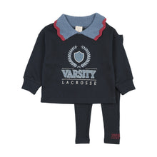 Load image into Gallery viewer, Lil Legs Fan Club Girls Sweatshirt Set - Navy Denim