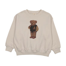 Load image into Gallery viewer, Lil Legs Boys Varsity Print Bear Sweatshirt - Ivory