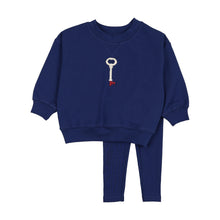 Load image into Gallery viewer, Lil Legs Limited Capsule Toddler Sweatshirt Set - Bellwether Blue
