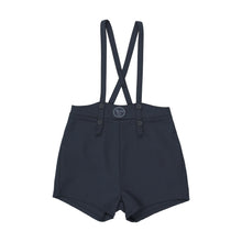 Load image into Gallery viewer, Lil Legs Plaid Edition Boys Overall Shorts - Navy