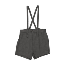 Load image into Gallery viewer, Lil Legs Plaid Edition Boys Overall Shorts - Mid Grey