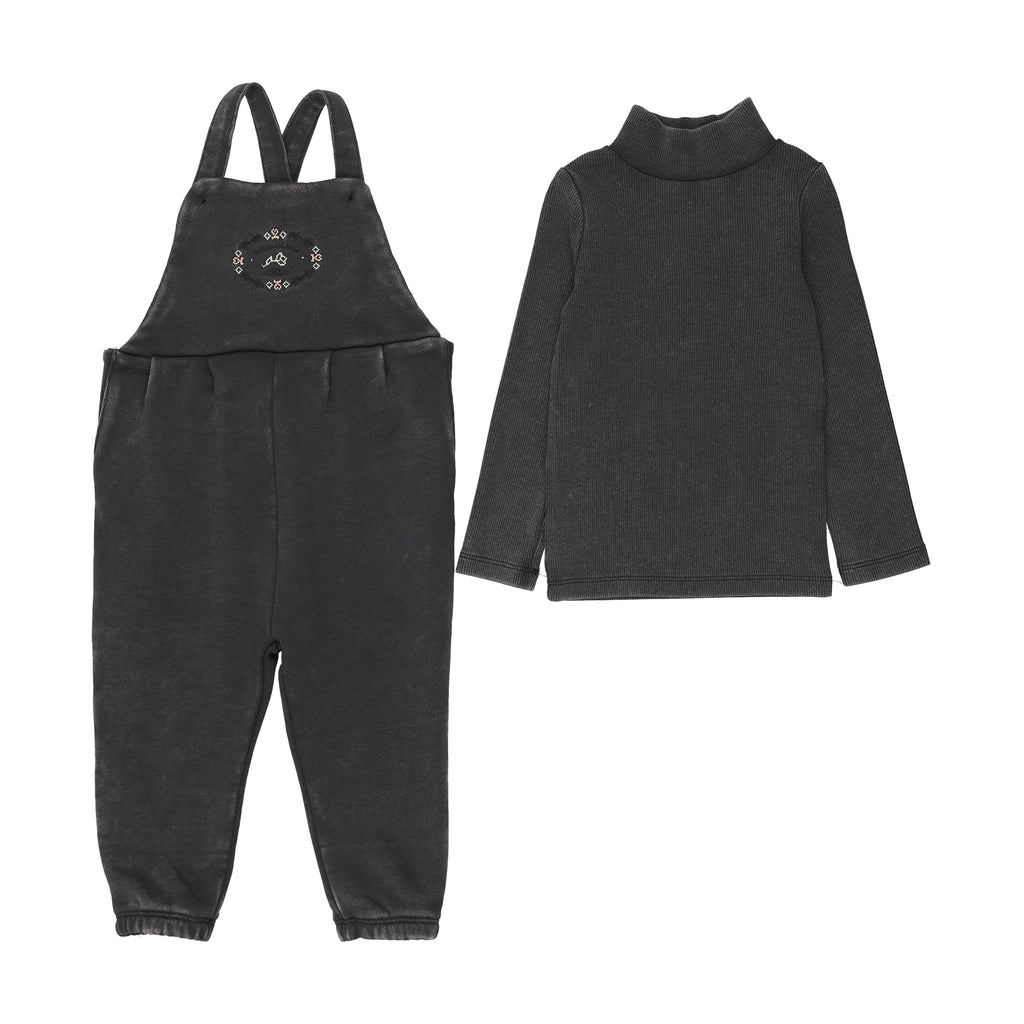 Lil Legs Stitch Studio Boys Toddler Set - Off Black