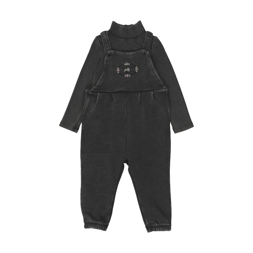 Lil Legs Stitch Studio Boys Toddler Set - Off Black