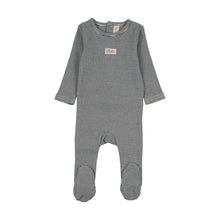 Load image into Gallery viewer, Lilette Striped Bebe Footie - Off Navy
