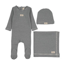 Load image into Gallery viewer, Lilette Striped Bebe Layette Set - Off Navy