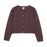 Lil Legs Girls Cardigan - Vintage Purple