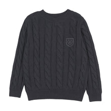 Load image into Gallery viewer, Lil Legs Chunky V Neck Sweater - Navy