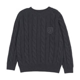 Lil Legs Chunky V Neck Sweater - Navy