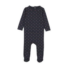 Load image into Gallery viewer, Lil Legs Girls Sweet Campaign Footie - Navy