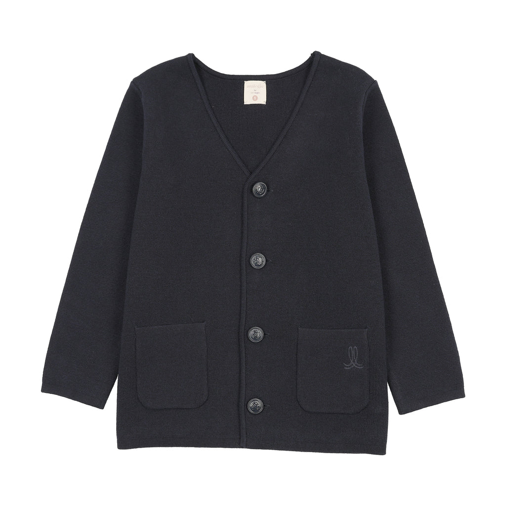 Lil Legs Boys Cardigan Blazer - Navy