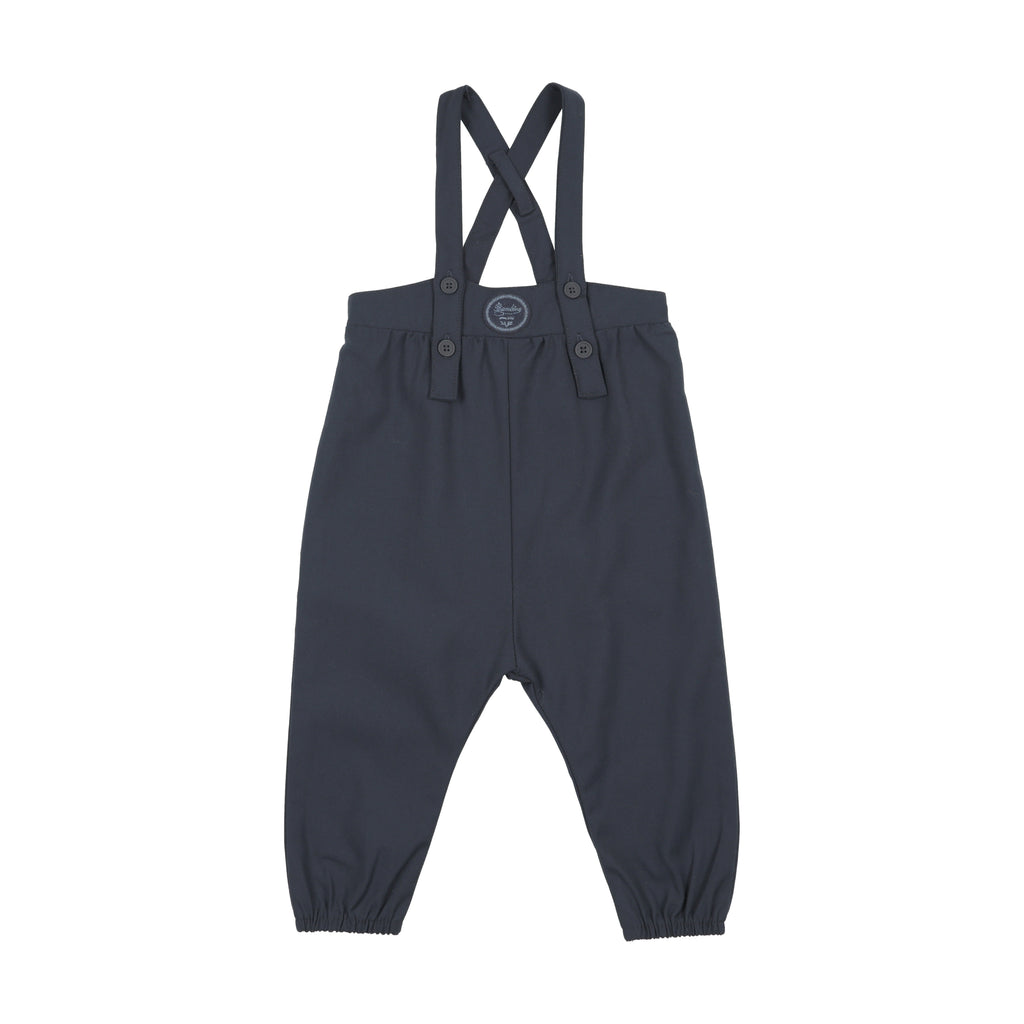 Lil Legs Plaid Edition Boys Long Romper - Navy