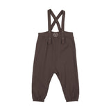 Lil Legs Plaid Edition Boys Long Romper - Chocolate Brown