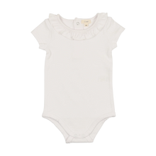Load image into Gallery viewer, Lil Legs Ruffle Onesie Short Sleeve - White