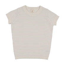Load image into Gallery viewer, Lil Legs Textured Stripe Knit Crewneck - Clear Blue