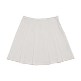 Lil Legs Pleated Denim Skirt - White Denim