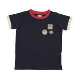 Lil Legs Patch Applique Tee - Navy