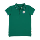 Lil Legs Boating Crew Short Sleeve Polo - Electric Green