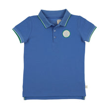 Load image into Gallery viewer, Lil Legs Boating Crew Short Sleeve Polo - Fresh Blue
