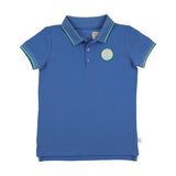Lil Legs Boating Crew Short Sleeve Polo - Fresh Blue