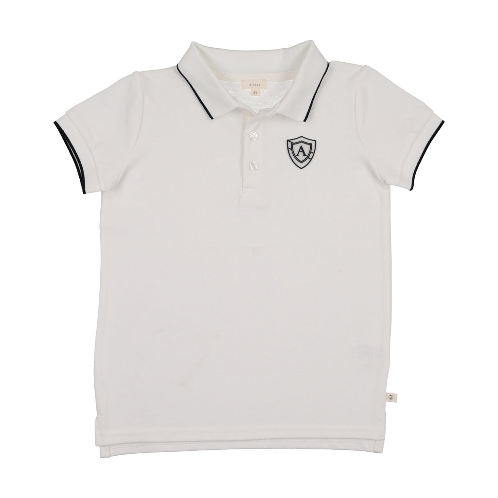 Lil Legs Logo Polo - White (Short Sleeve)