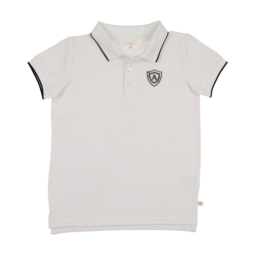 Lil Legs Logo Polo - White (Short Sleeve)