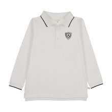 Load image into Gallery viewer, Lil Legs Logo Polo - White (Long Sleeve)