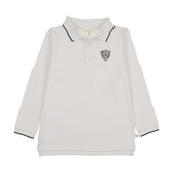 Lil Legs Logo Polo - White (Long Sleeve)