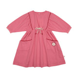 Lil Legs Boating Crew Dress - Fresh Pink (3/4 Sleeve)