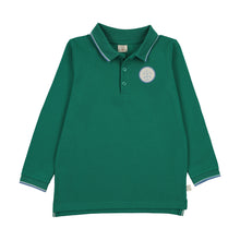 Load image into Gallery viewer, Lil Legs Boating Crew Long Sleeve Polo - Electric Green