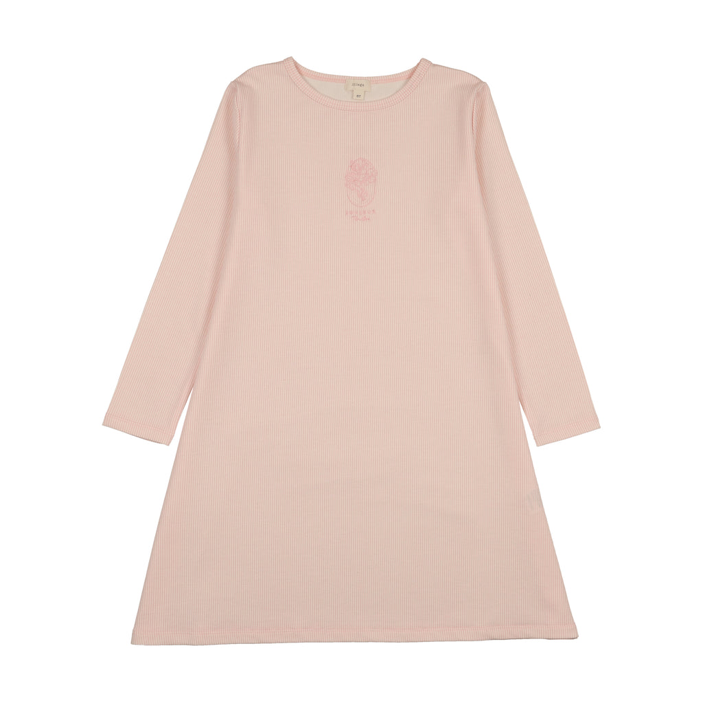 Lil Legs Sailor Stripe Nightgown - Pink