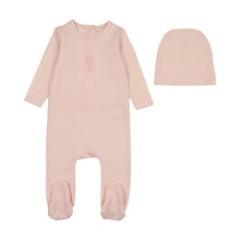 Load image into Gallery viewer, Lil Legs Sailor Stripe Footie &amp; Hat - Pink