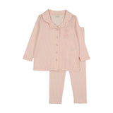 Lil Legs Sailor Stripe Lounge Set - Pink