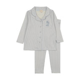 Lil Legs Sailor Stripe Lounge Set - Blue