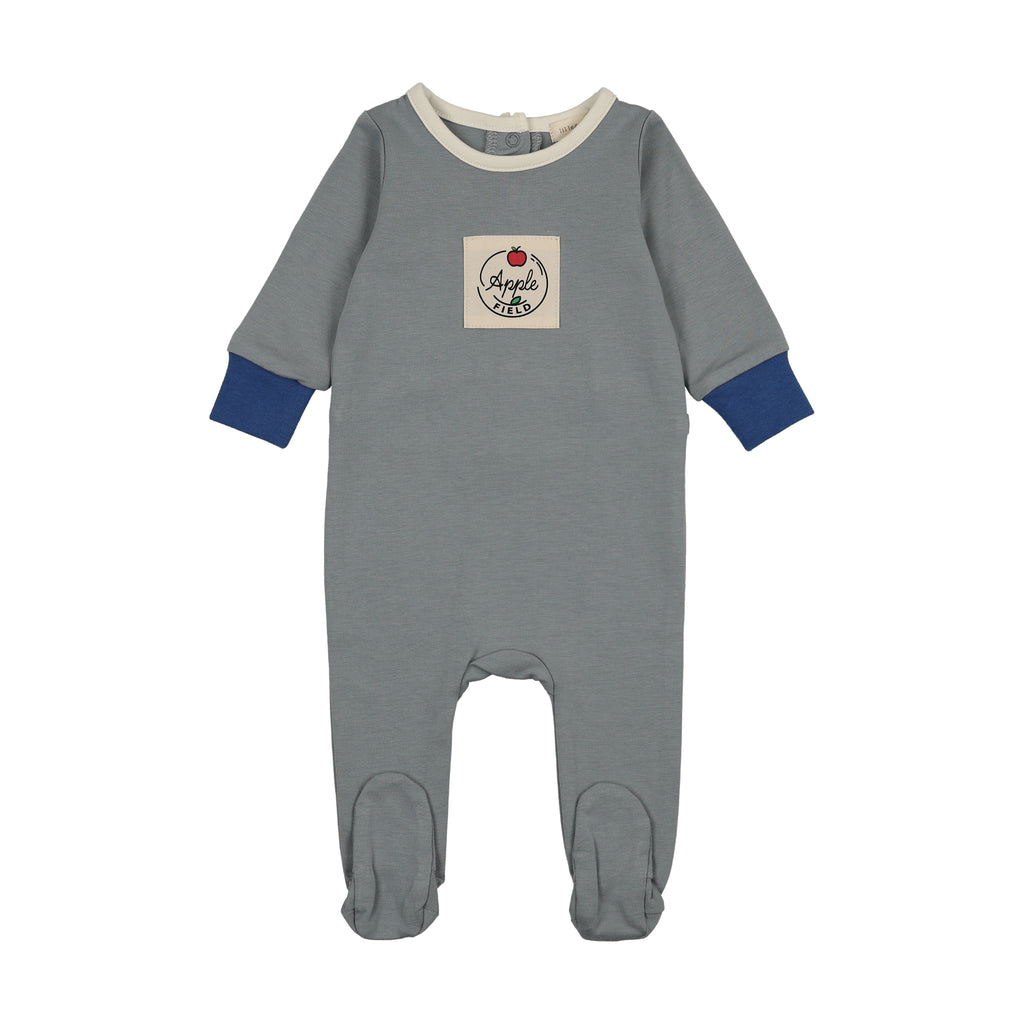 Lil Legs Color Block Footie- Blue