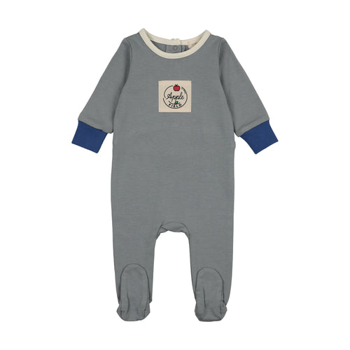 Lil Legs Color Block Footie- Blue