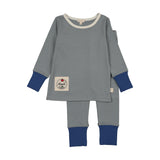 Lil Legs Color Block Lounge Set - Blue