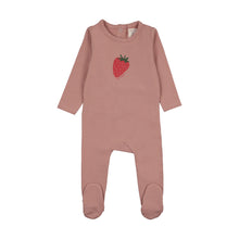 Load image into Gallery viewer, Lil Legs Strawberry Footie &amp; Hat - Berry