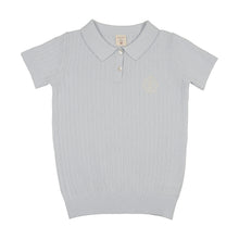 Load image into Gallery viewer, Lil Legs Knit Polo - Clear Blue