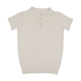 Lil Legs Knit Polo - Cream