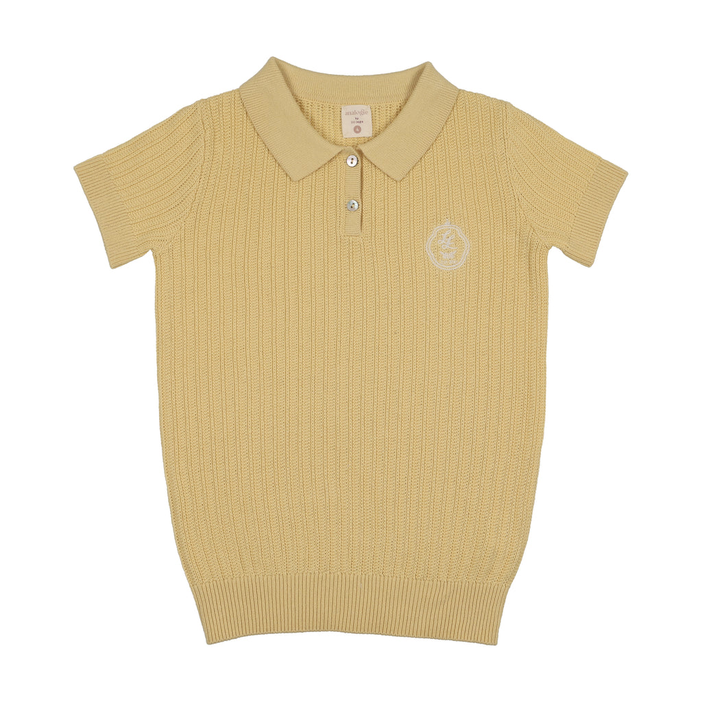Lil Legs Knit Polo - Yellow